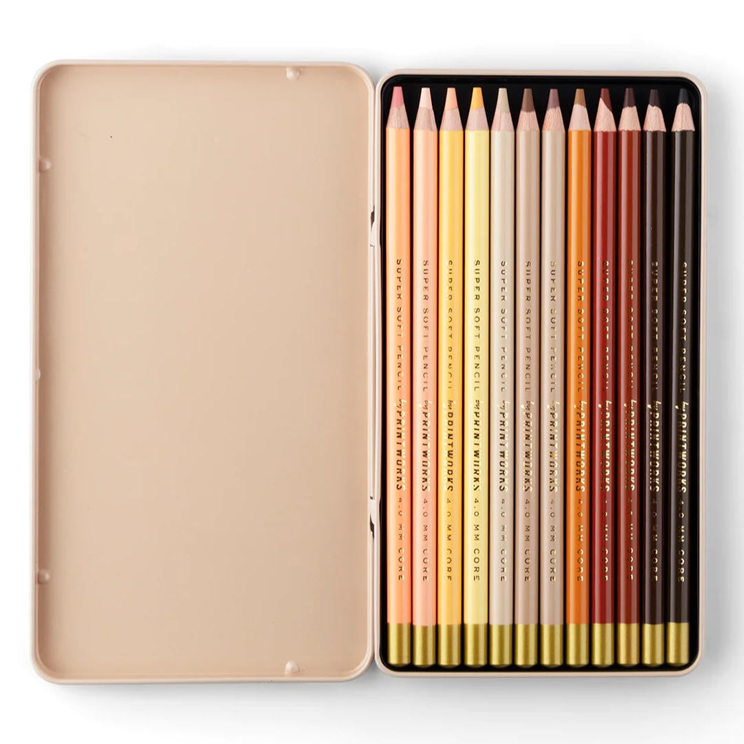 Colour Pencils | Set of 12 | Skin Tone