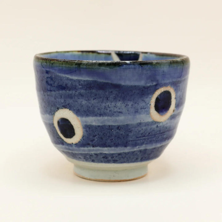 Japanese Ippuku Small Ceramic Bowl | Blue Dot