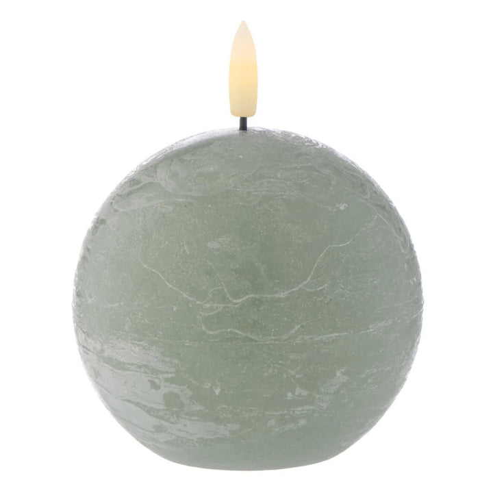 Hughe LED Sphere Candle | Green | 20cm