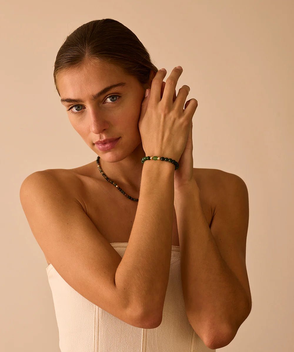 Spiritus | New Beginnings Bracelet | Aventurine, African Jade - Suzie Anderson Home