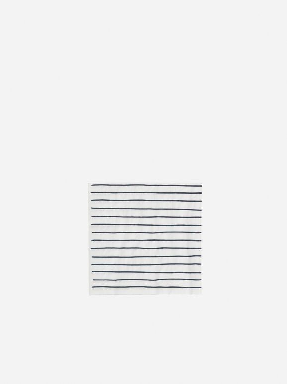 Stripe Paper Dinner Napkins | Pack of 20 | White/Navy - Suzie Anderson Home
