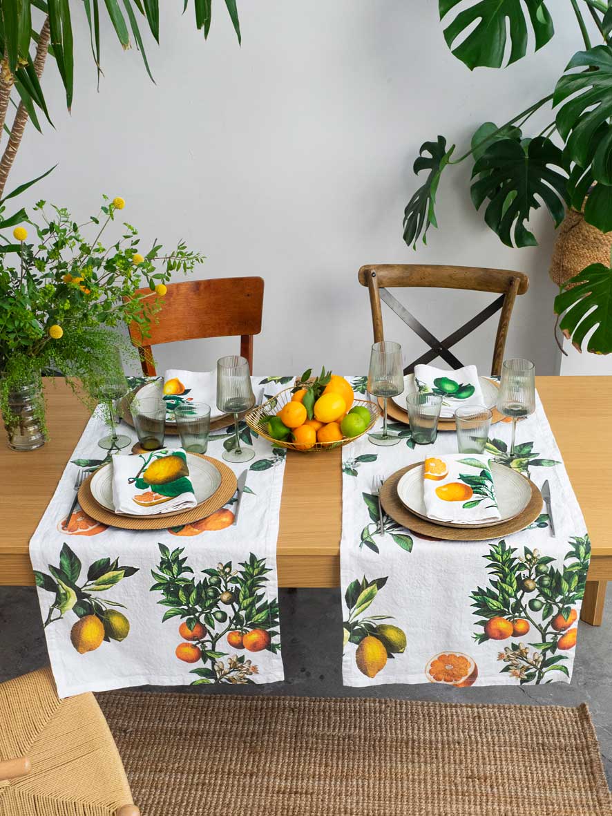 Table Runner Citrus| 46x136cm - Suzie Anderson Home