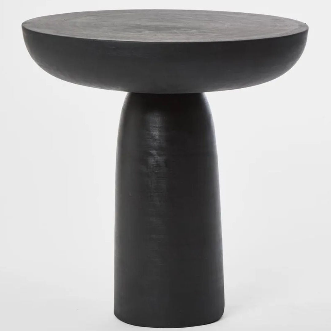Paola Outdoor Side Table | Black 60cm