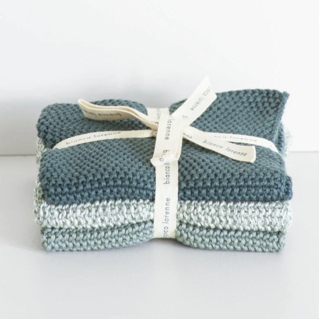 Lavette Washers  | Set of 3 | Teal