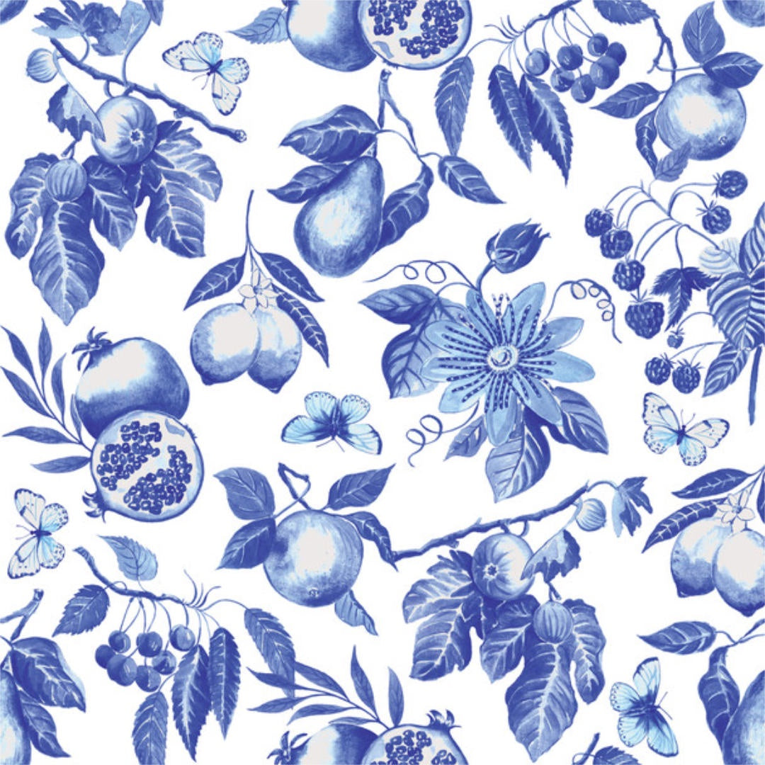 Lunch Napkin Pk of 20 | Blue Toile