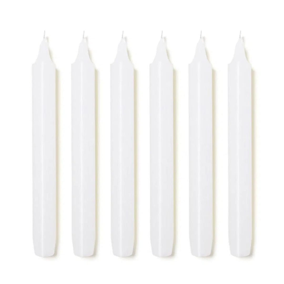 Trudon | Madeleine 6pk Taper Candle | White - Suzie Anderson Home