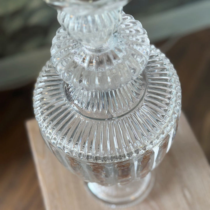 Vintage Reconstructed Candlestick Holder | Brass Crystal | Large - Suzie Anderson Home
