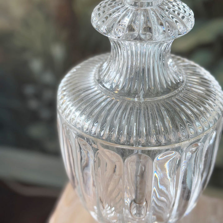 Vintage Reconstructed Candlestick Holder | Brass Crystal | Large - Suzie Anderson Home