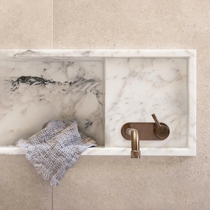 Waffle Face Towel | Fog - Suzie Anderson Home