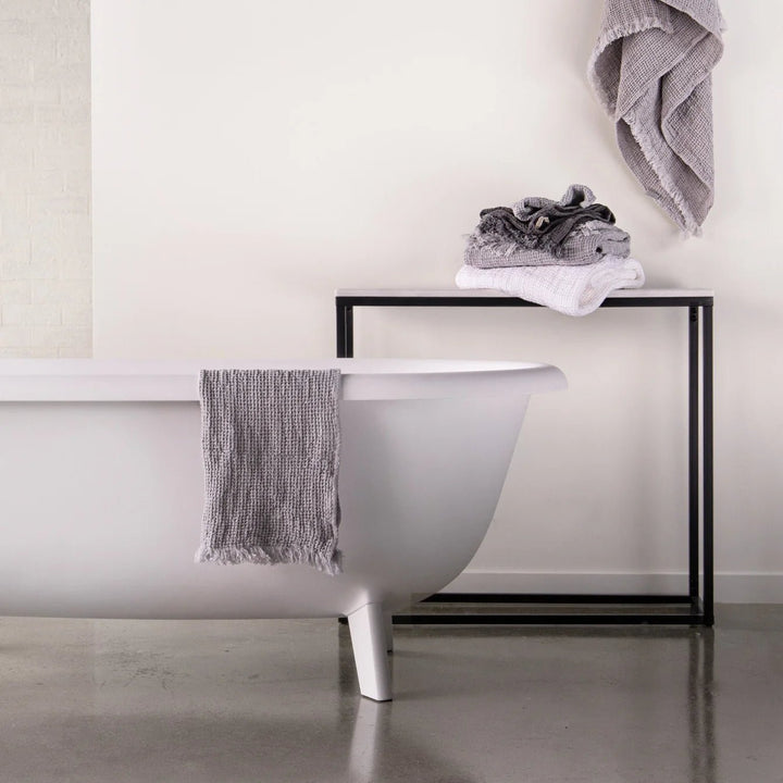 Waffle Hand Towel | Fog - Suzie Anderson Home