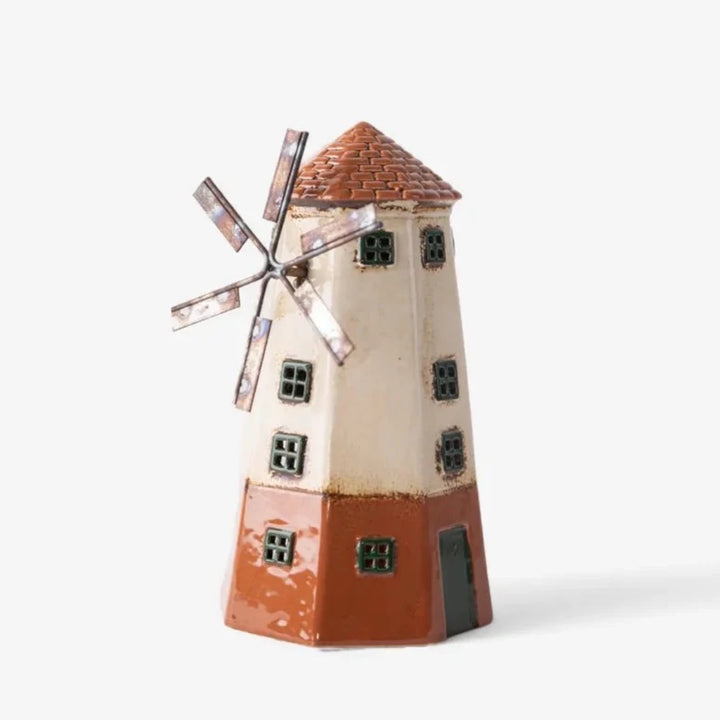 Cotswolds Country Ceramic Tealight Windmill