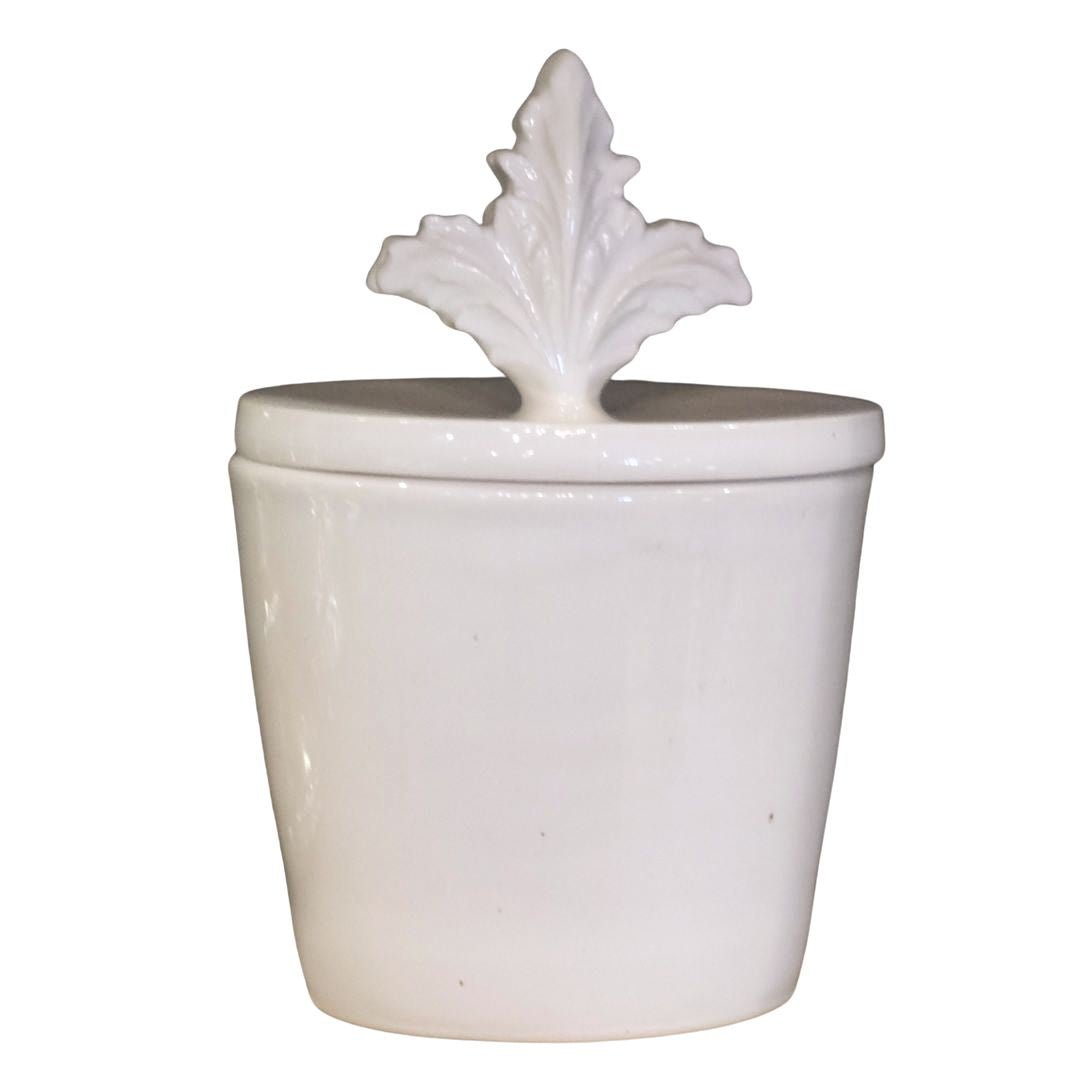 Witt | Ceramic Fleur De Lys Lidded Jar - Suzie Anderson Home