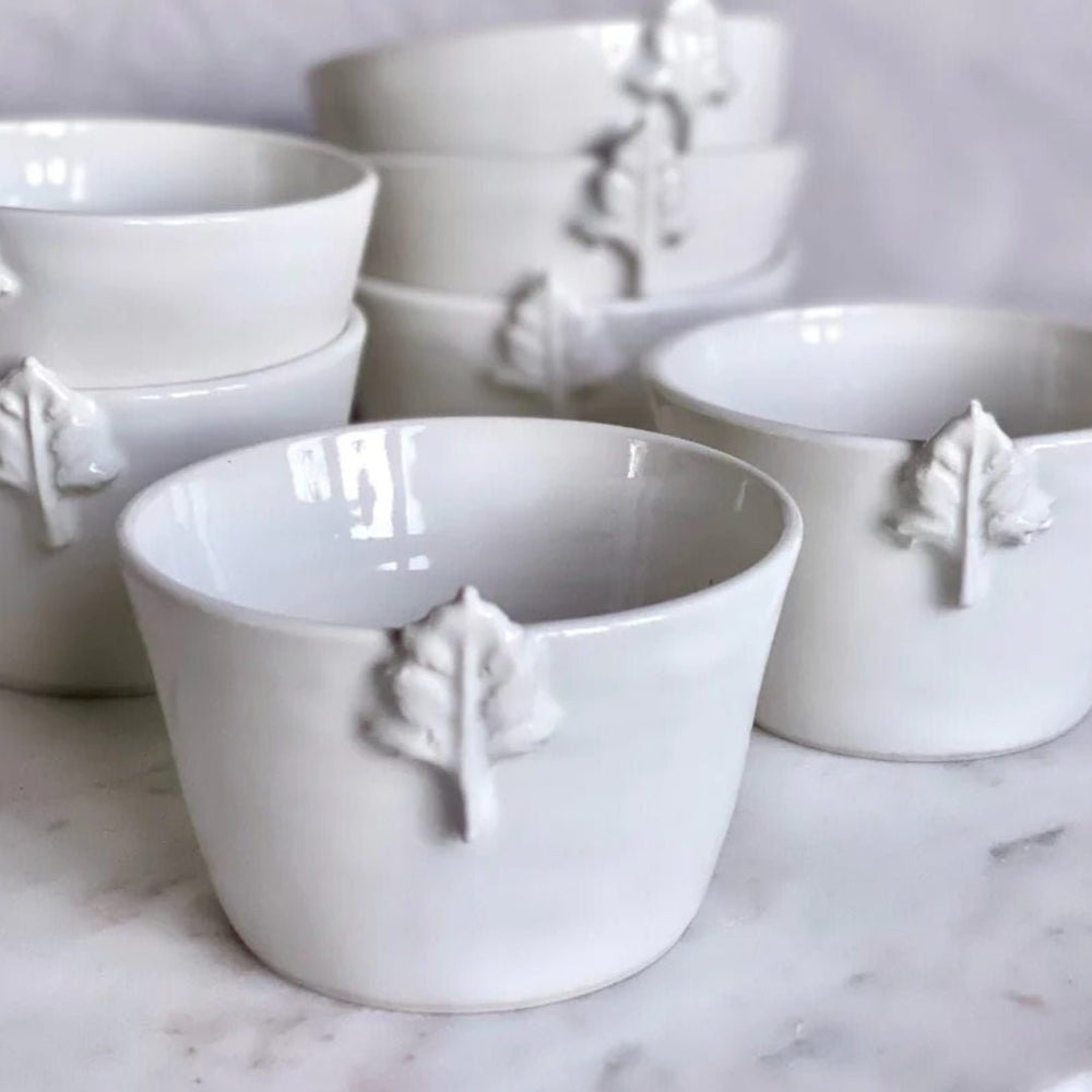 Witt | Ceramic Small Leaf Pudding Bowl - Suzie Anderson Home
