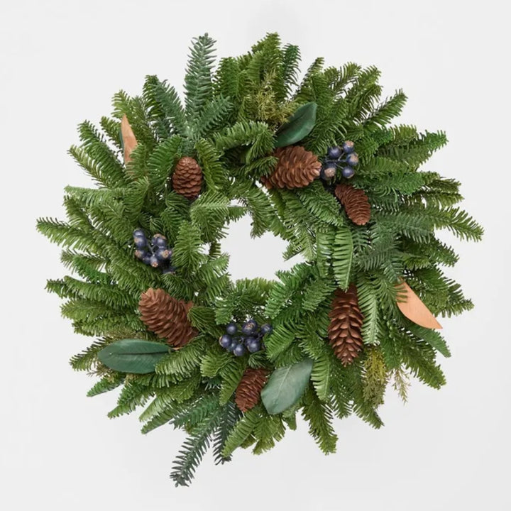 Pine And Blueberry Wreath | W61cm