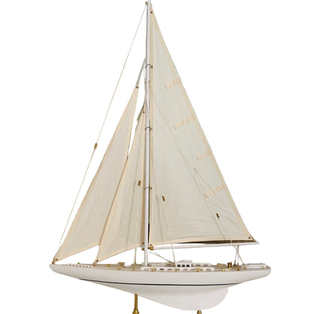 Portland Decorative Yacht | White | 85cm