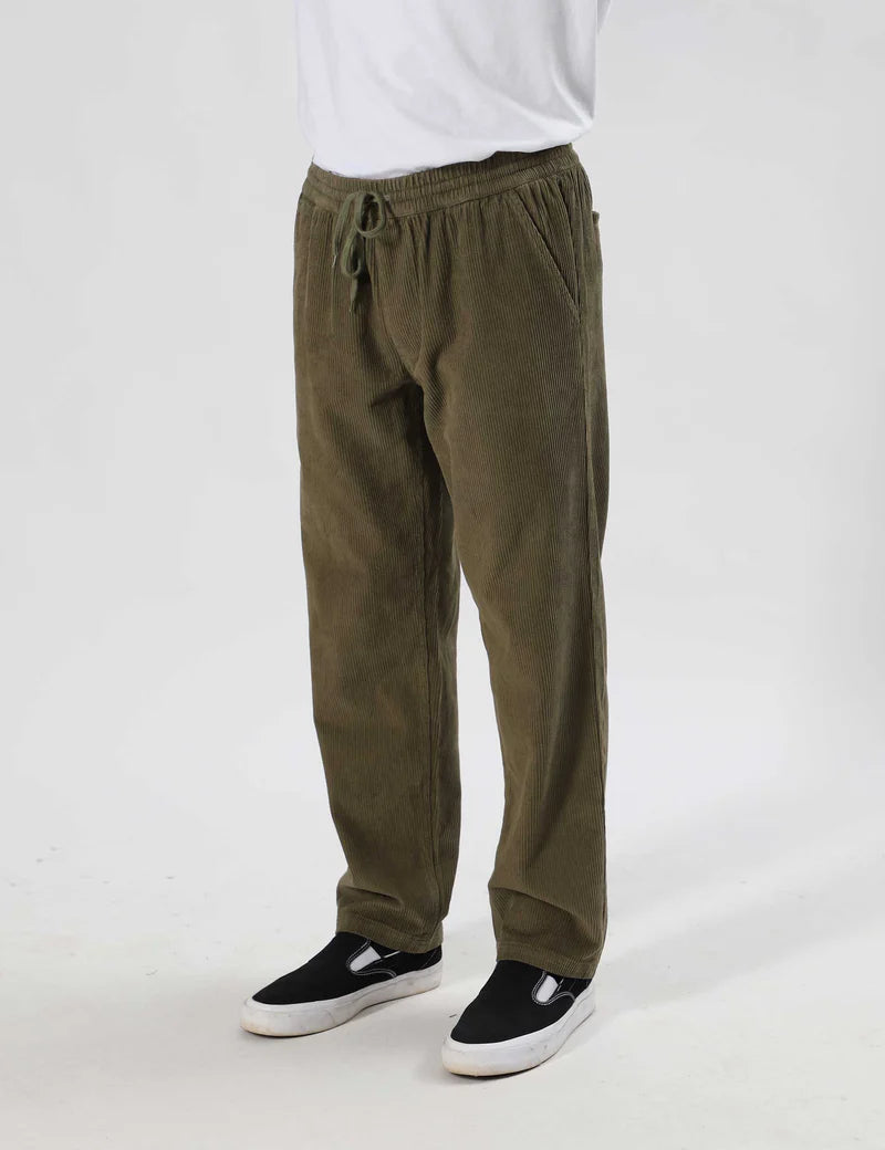 Simple | Burbank Elastic Cord Pant | Army