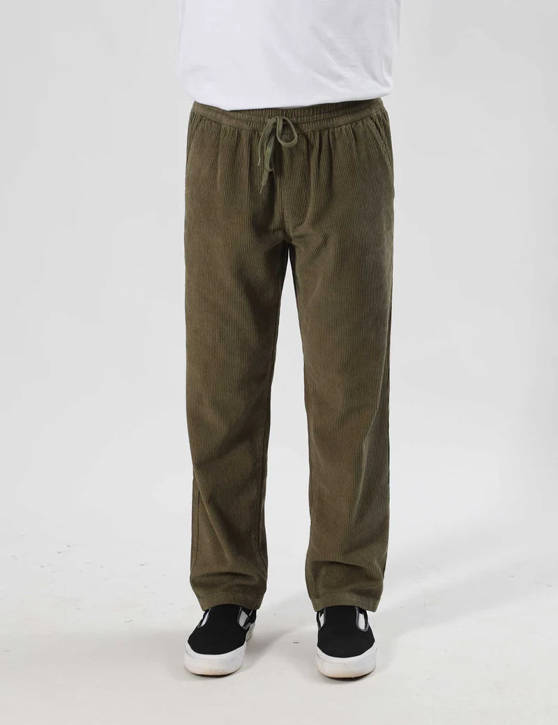 Simple | Burbank Elastic Cord Pant | Army