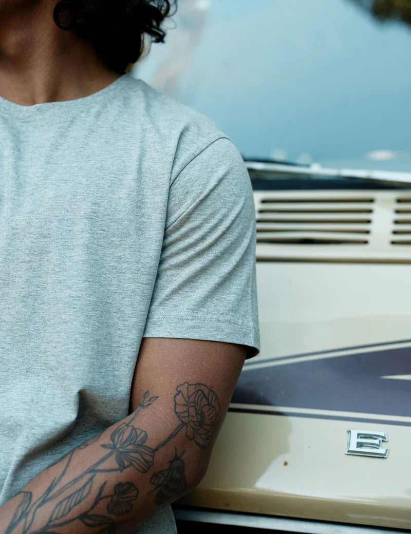 Simple | Men’s Reginald Tee | Grey Marle