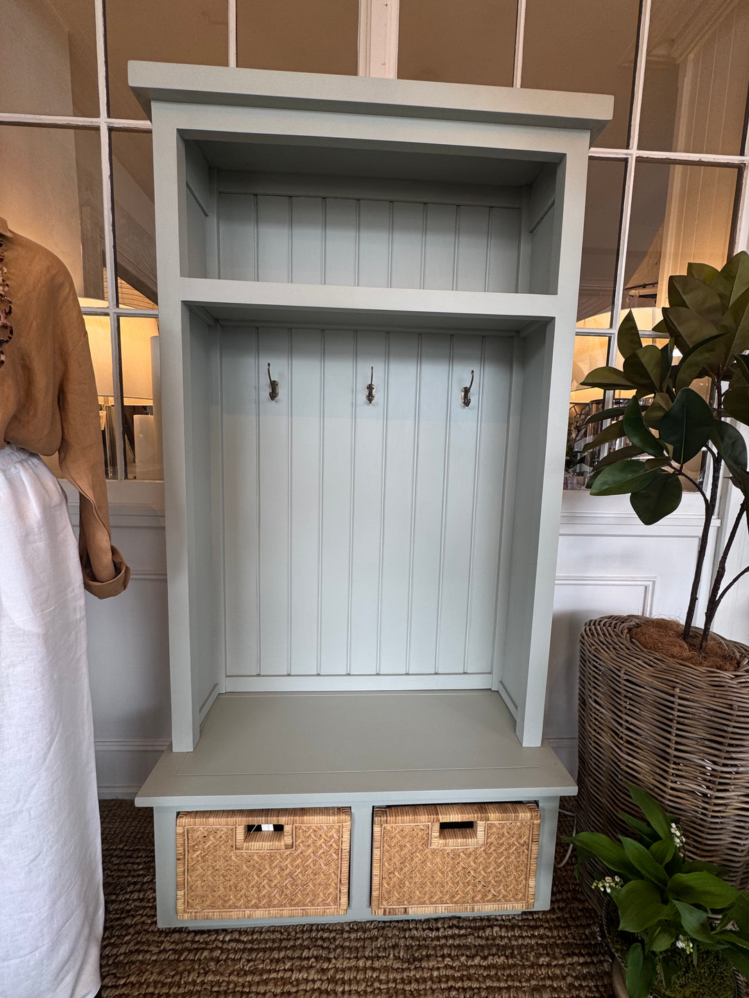 Sioux Hallstand | Pale Blue Finish | W101 x D44 x H198cm