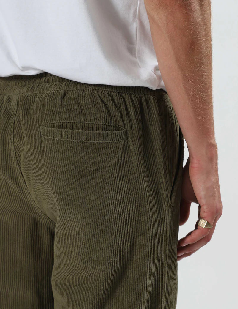 Simple | Burbank Elastic Cord Pant | Army