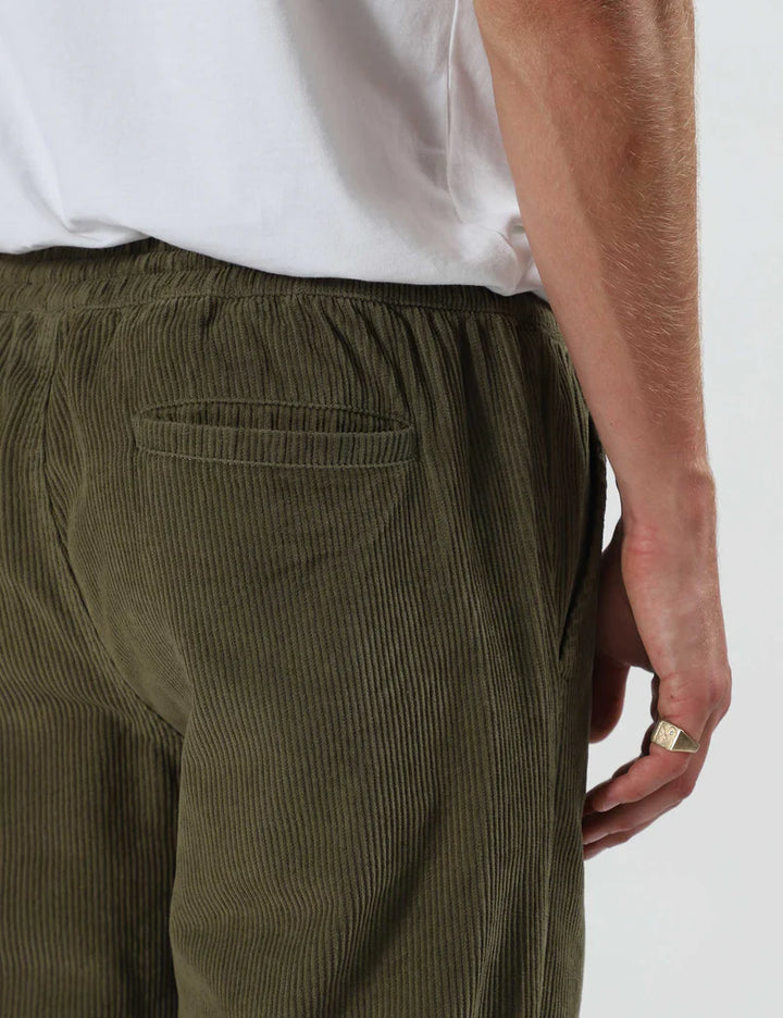 Simple | Burbank Elastic Cord Pant | Army