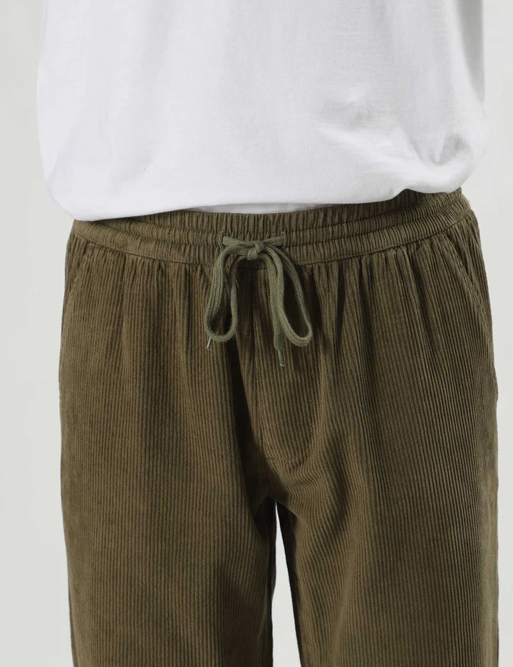 Simple | Burbank Elastic Cord Pant | Army