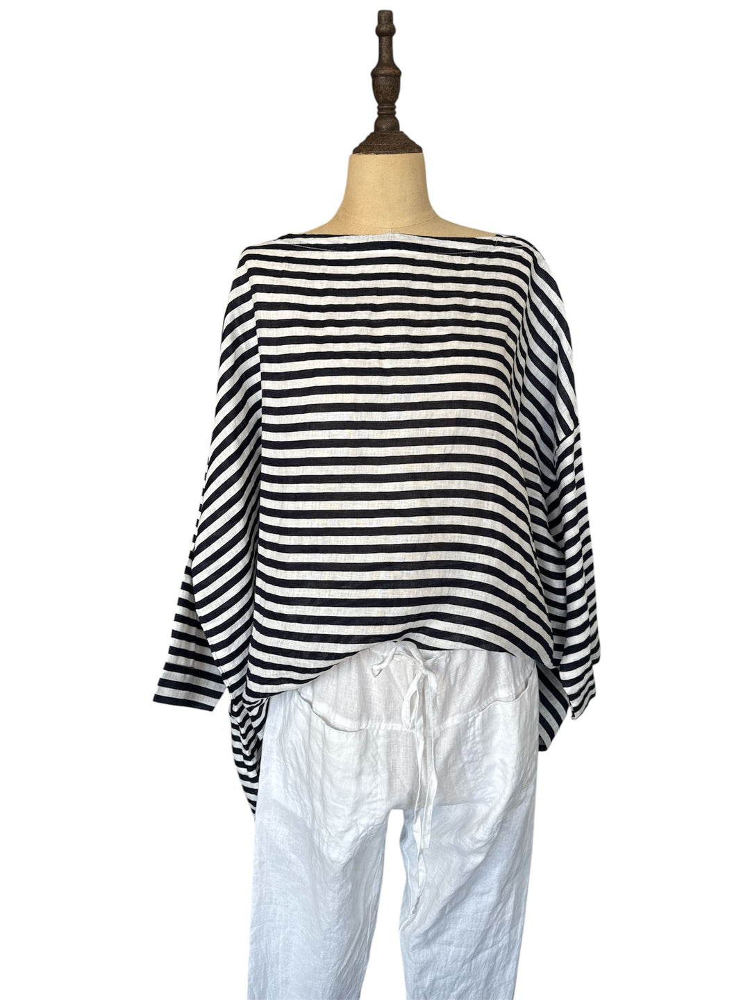 Frockk | Avril Top | Navy/White Stripe