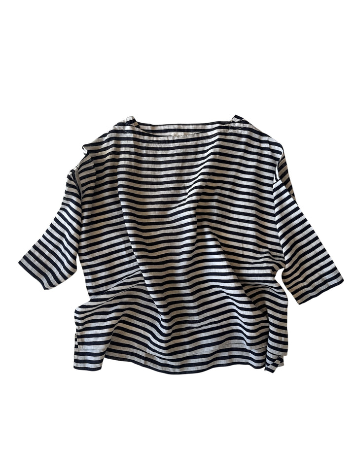 Frockk | Avril Top | Navy/White Stripe