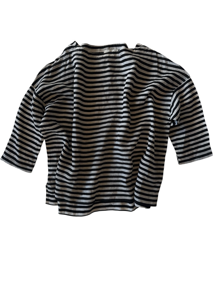 Frockk | Avril Top | Black/White Stripe