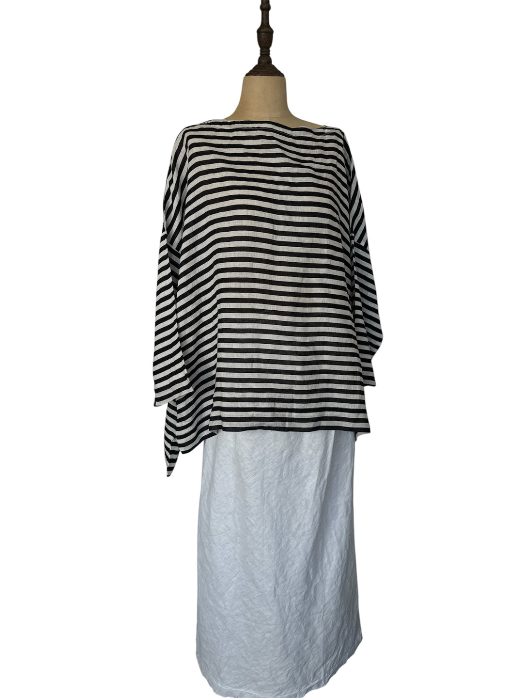 Frockk | Avril Top | Black/White Stripe