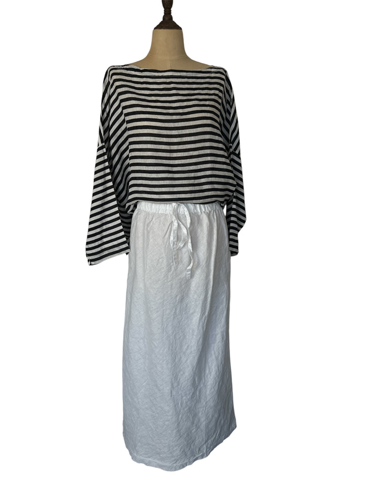 Frockk | Avril Top | Black/White Stripe