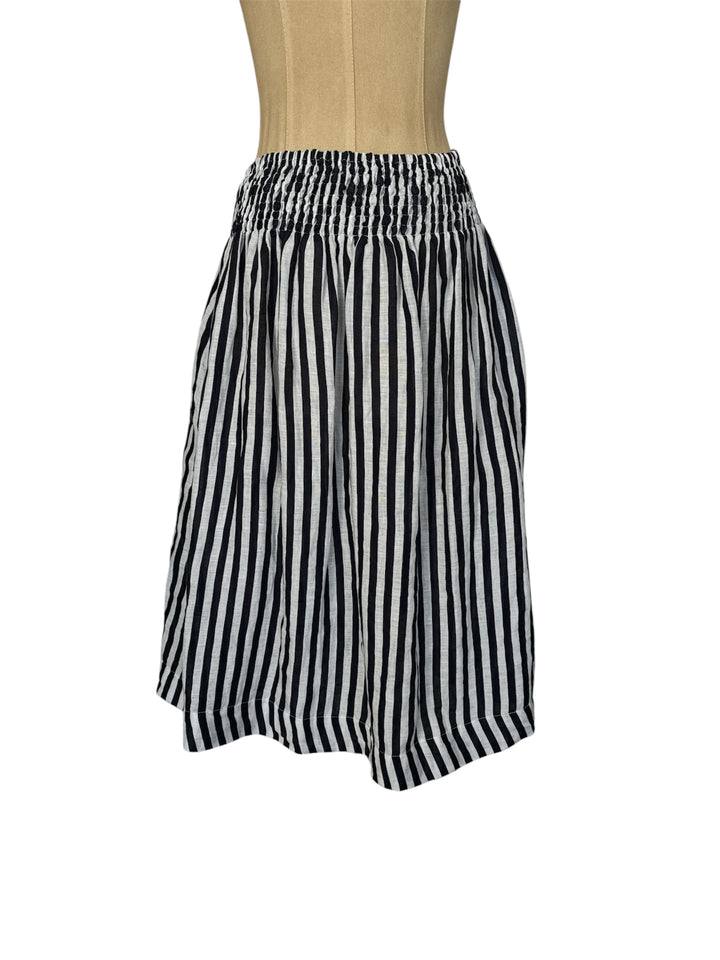 Frockk | Lola Skirt | Indigo/White Stripe