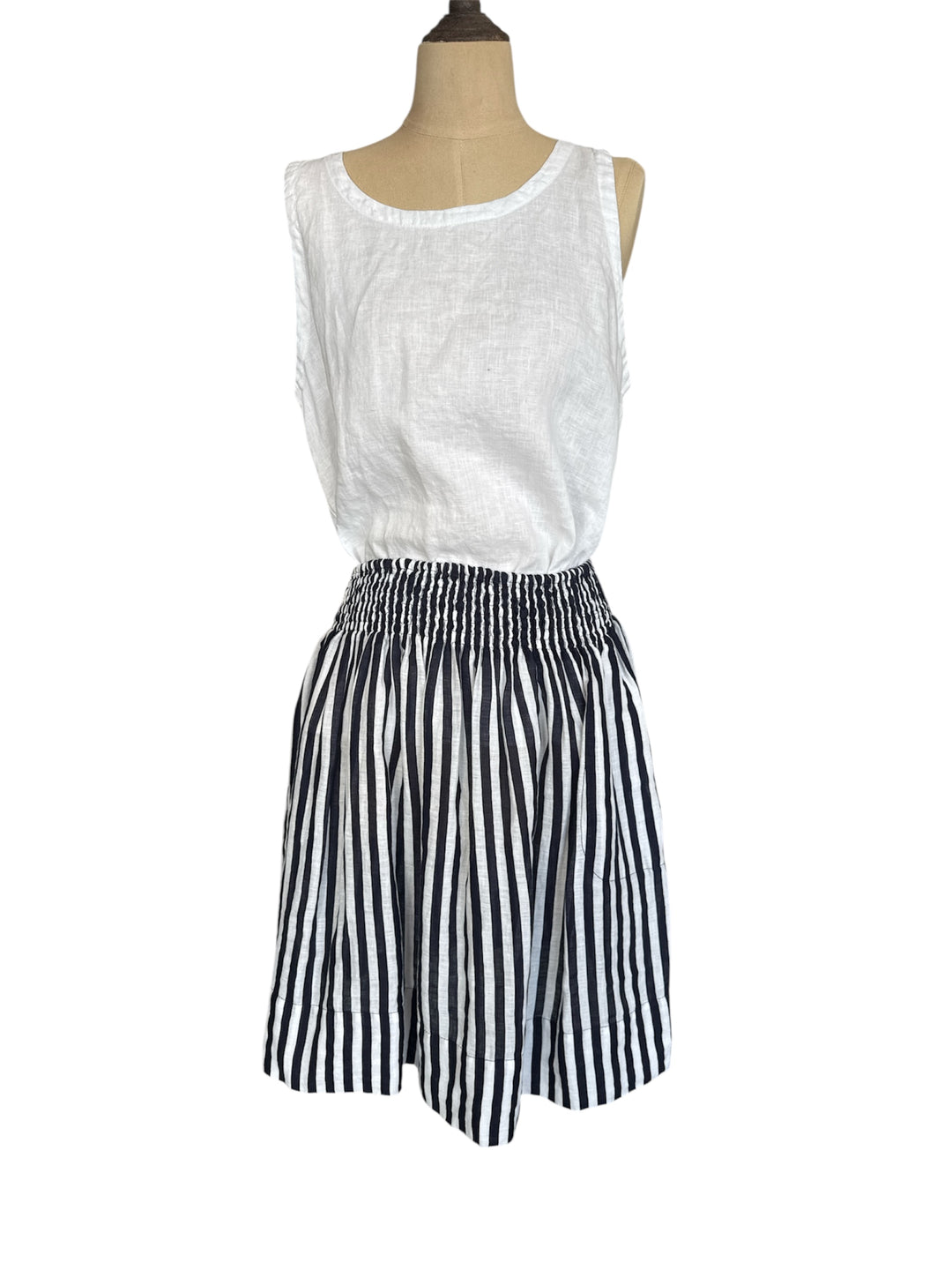 Frockk | Zoe Skirt | Indigo/White