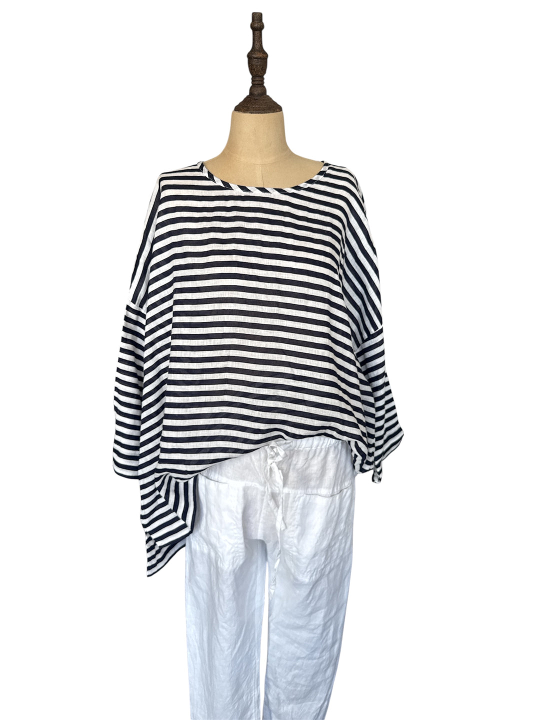Frockk | Hunter Top | Indigo Stripe