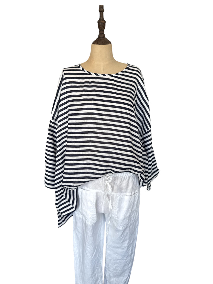 Frockk | Hunter Top | Indigo Stripe