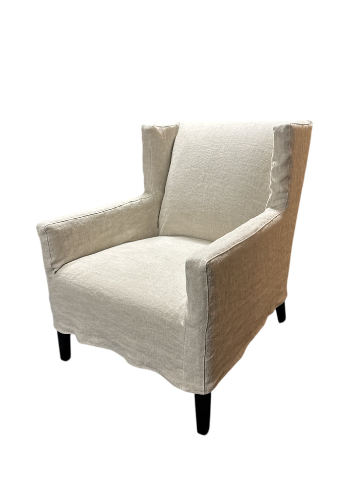 Murmur ArmChair | Custom Made in Sydney | Slip Covered | Westbury Washed Luxembourg Oatmeal