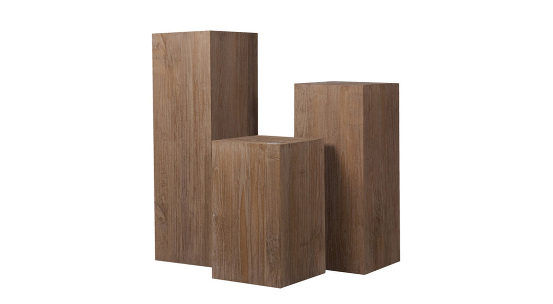 Adkins Wood Pedestal | Flamant Belgium | 30X30X70