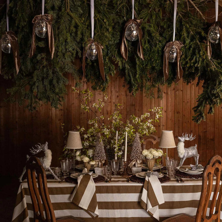 Mocha Velvet Christmas Bow | Large