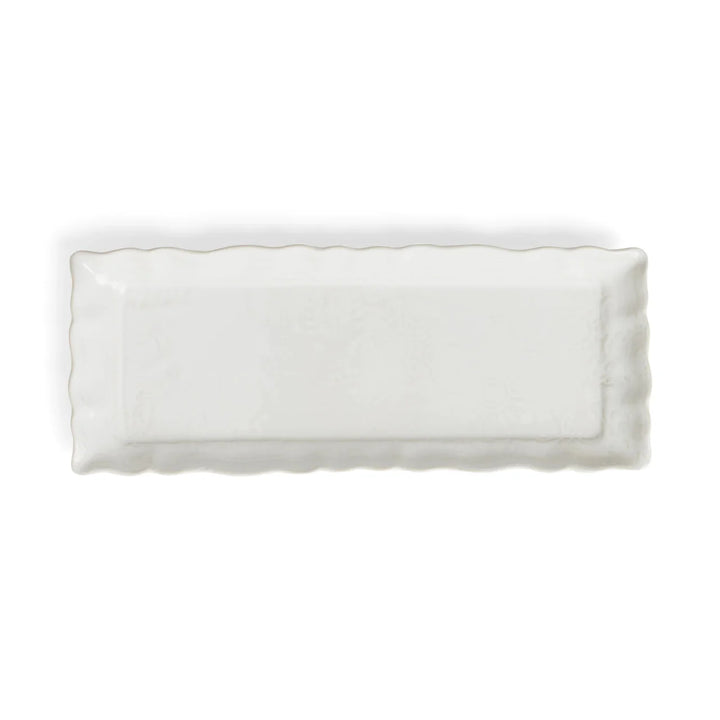 Arabesque Rectangle Server | White