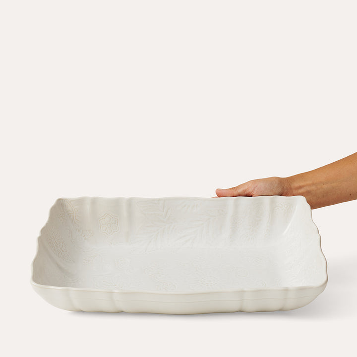 Arabesque Large Gratin | White