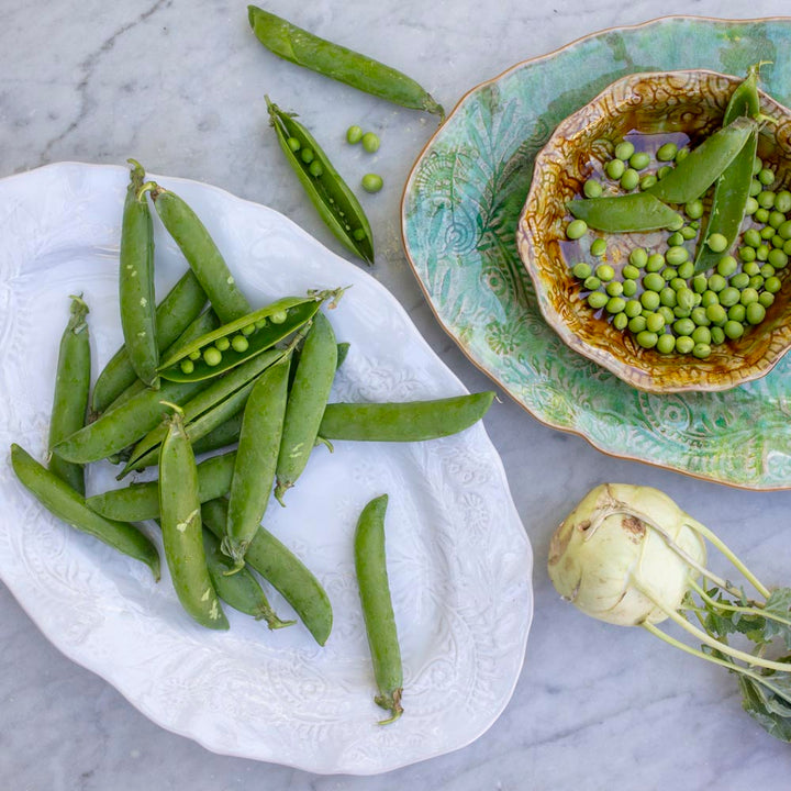 Arabesque Large Oval Server | White