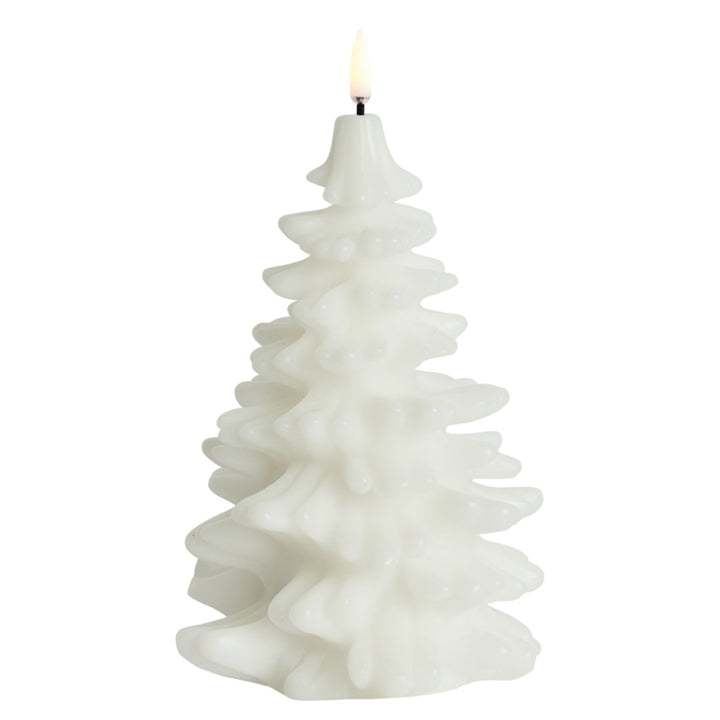Nordic White Christmas Tree Flameless Candle | Remote Controllable