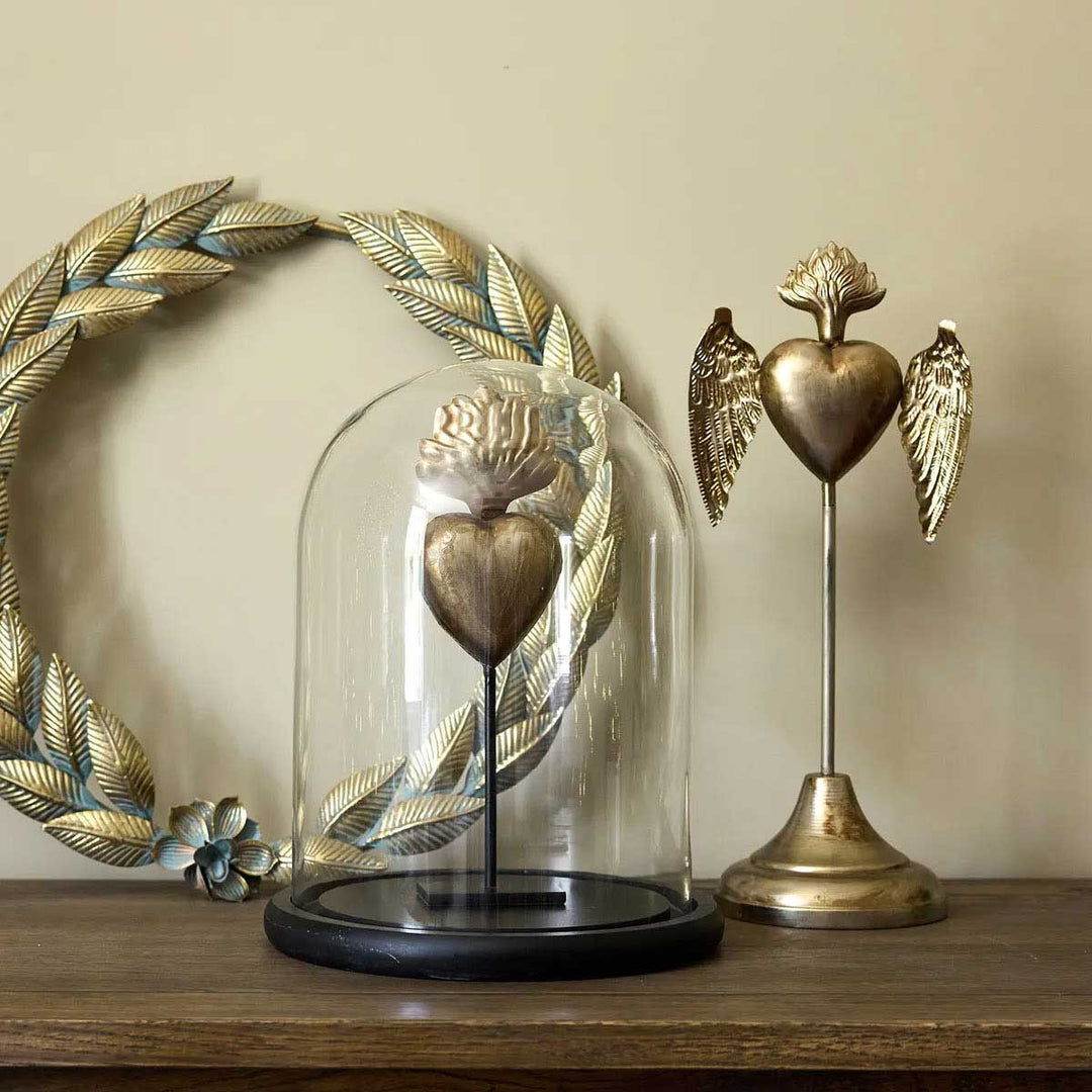 Milagro Heart with Wing Standing Decor