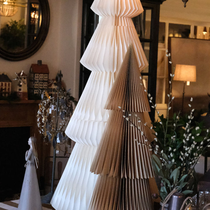 Evergreen Standing Paper Tree | Off-White | 160cm