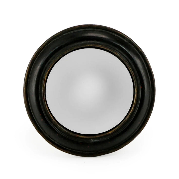 Small Black Convex Mirror 14cm
