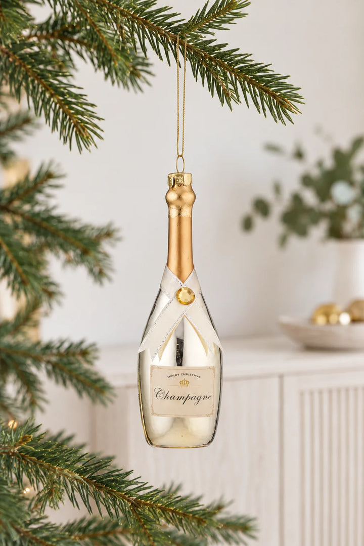 Champagne Glass Gold Tree Ornament