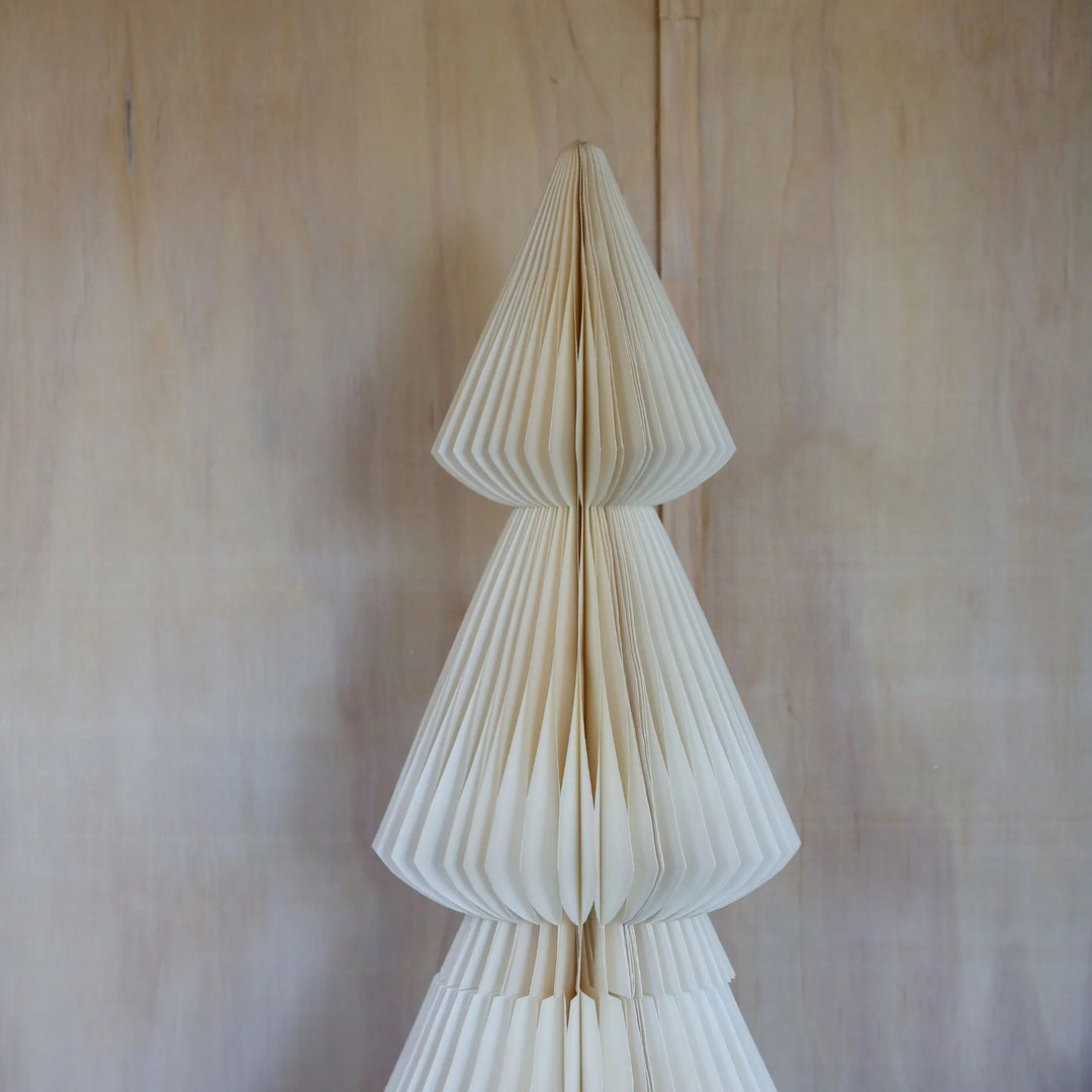Evergreen Standing Paper Tree | Off-White | 160cm