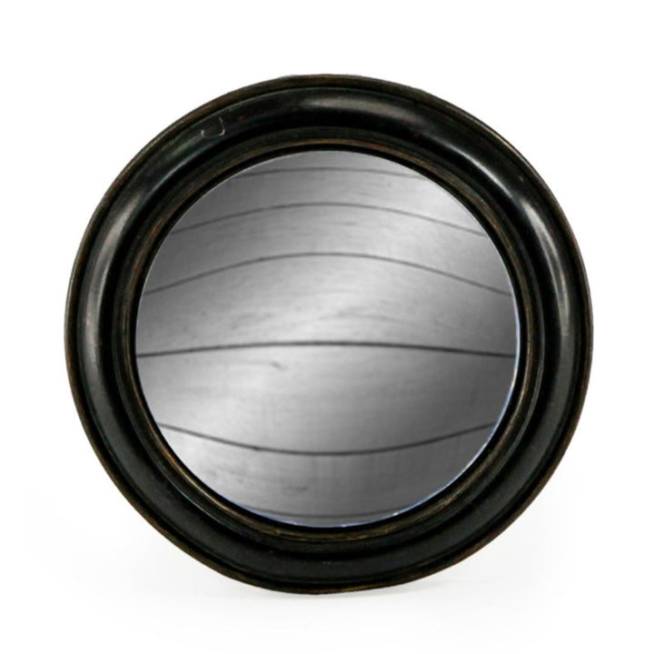 Medium Black Convex Mirror 19cm