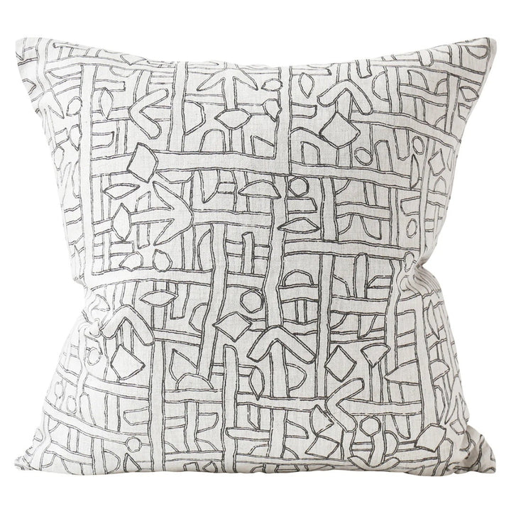 Zaire Dark Mud Cushion & Insert | 55x55cm
