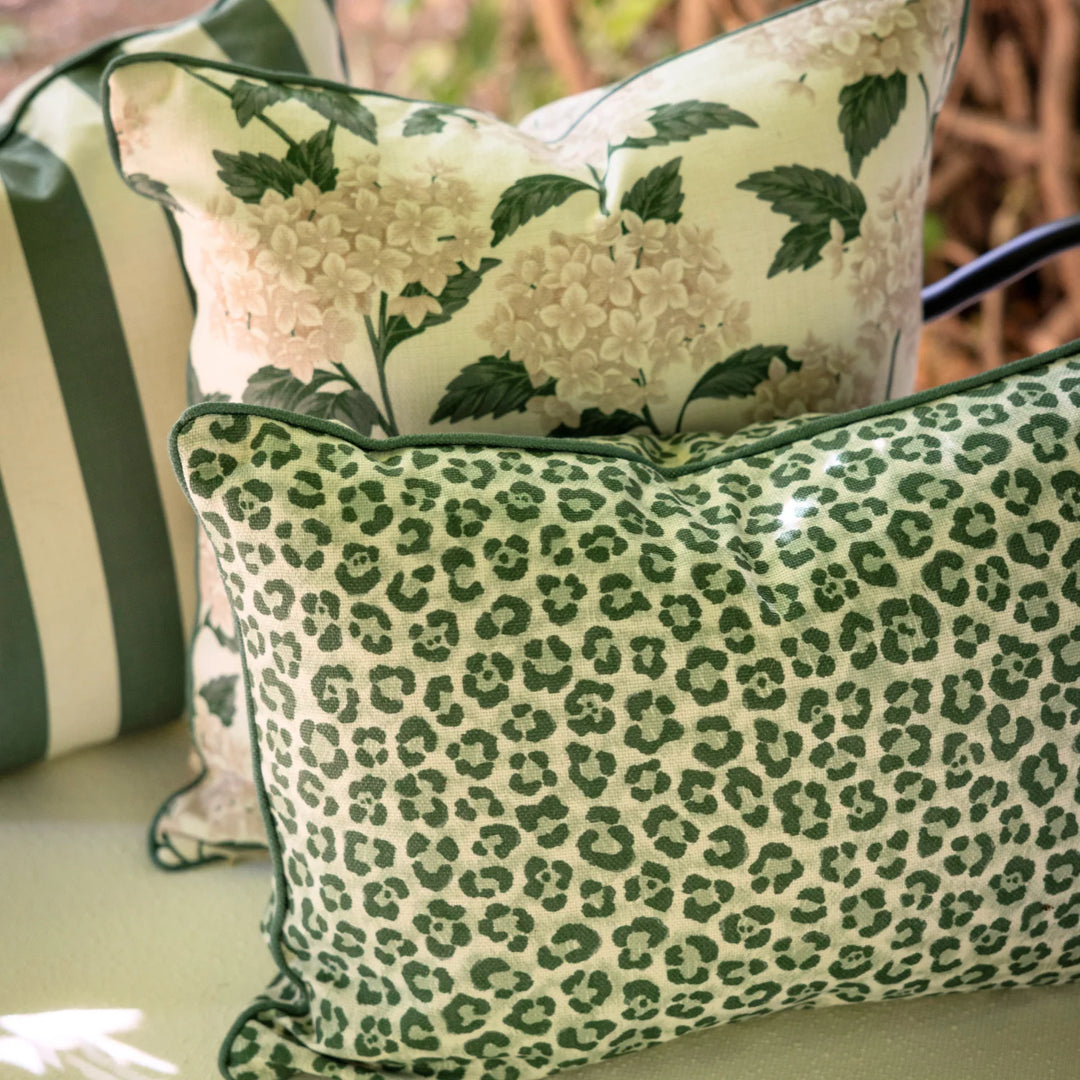 Emerald Leopard Outdoor Cushion Cover | 40x60cm (BOWRAL)